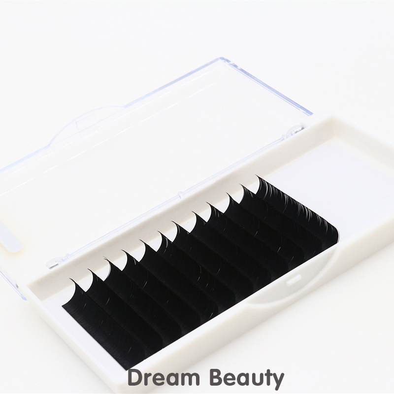 12 Lines 0.12mm thickness synthetic eyelash supplier faux mink eyelash extension - MSDS INCI COA BV SG ISO9001 