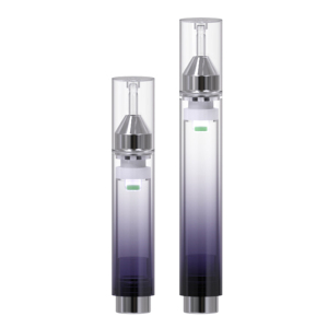 Airless syringe for skincare product packaging