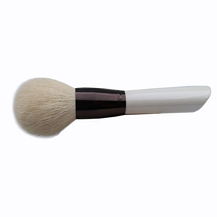 Factory Wholesale Single White Synthetic Hair Foundation Blush Makeup Brush