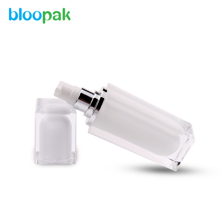 square shaped serum bottle cosmetic bottle luxury acrylic lotion bottle 