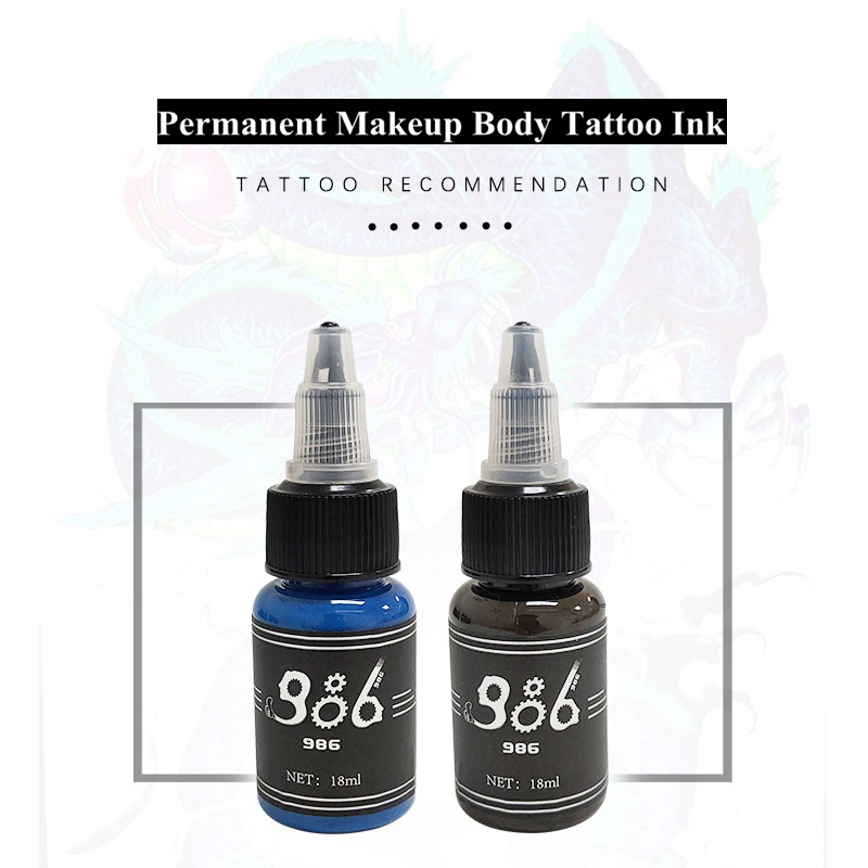 986 Natural Original 14 Different Body Tattoo Ink Color 