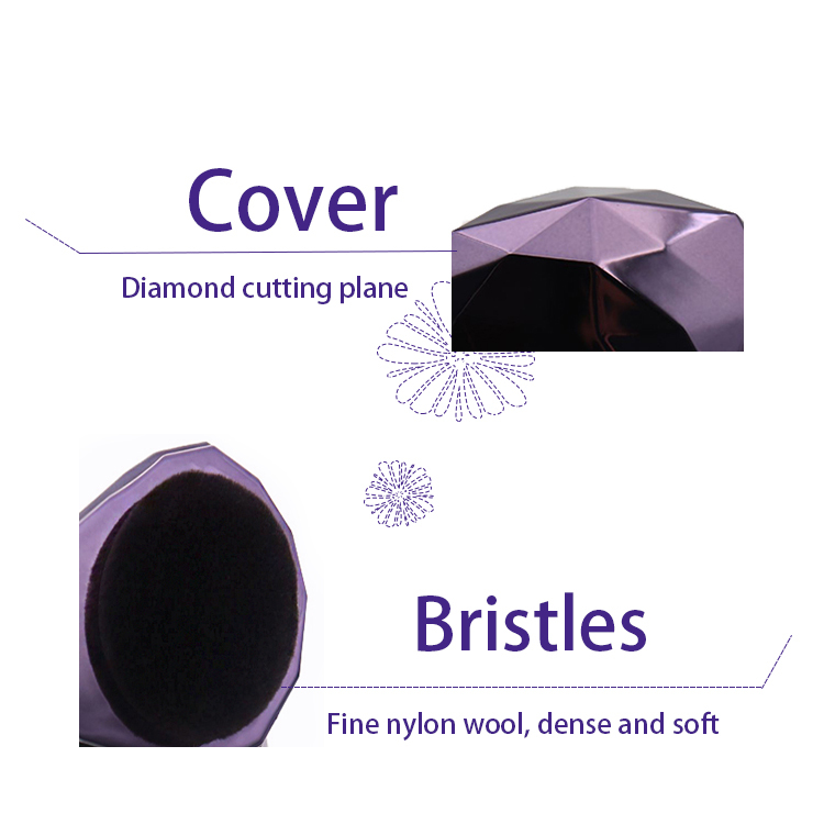 Wesson Private Label Purple Gem Styling Single Base Makeup Brush