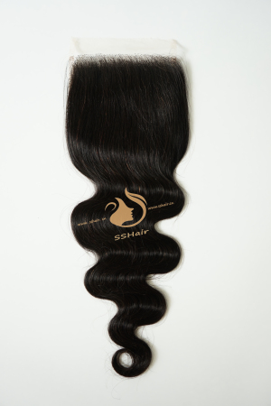 SSHair // Lace Closure // Remy Human Hair // Natural Color // Body Wave