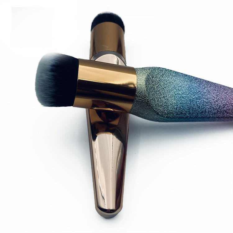 Single Mermaid Gilt Handle Professional Synthetic Makeup Brush