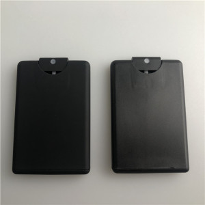 20 ml Empty hand sanitizer  credit card black bottle 