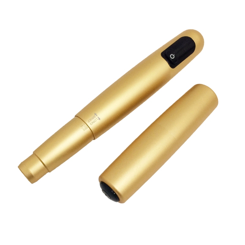 Gold color Wireless Used Eyebrow Tattoo Machine Pen