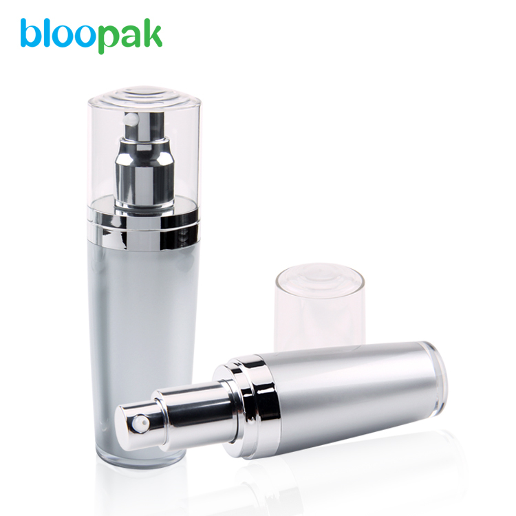 100ml Cylinder Plastic Acrylic Lotion Bottles with Pump