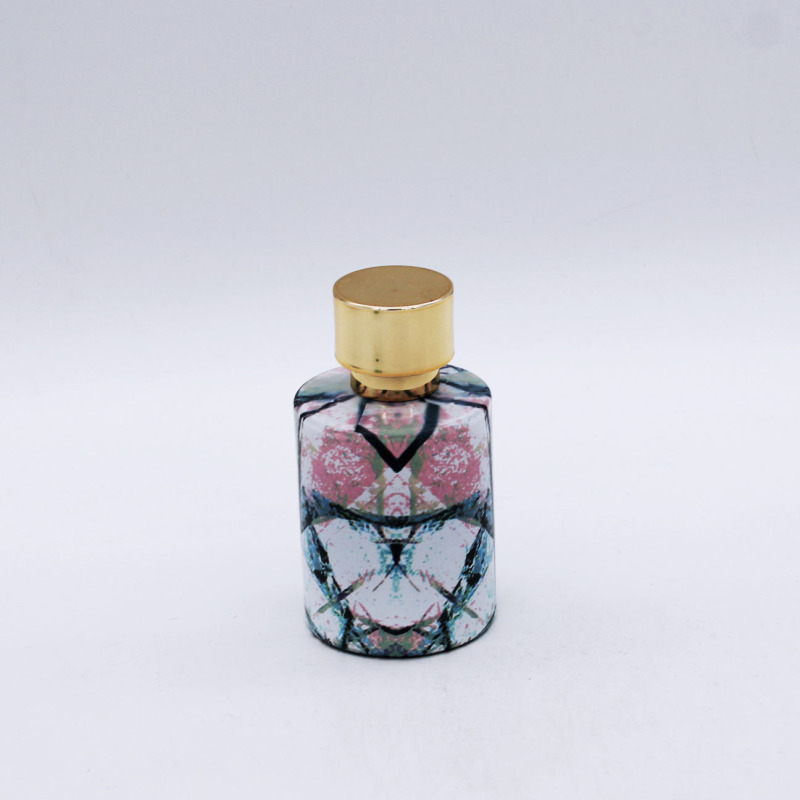 latest colorful cylinder cosmetic packaging empty perfume bottles 50ml glass for sale