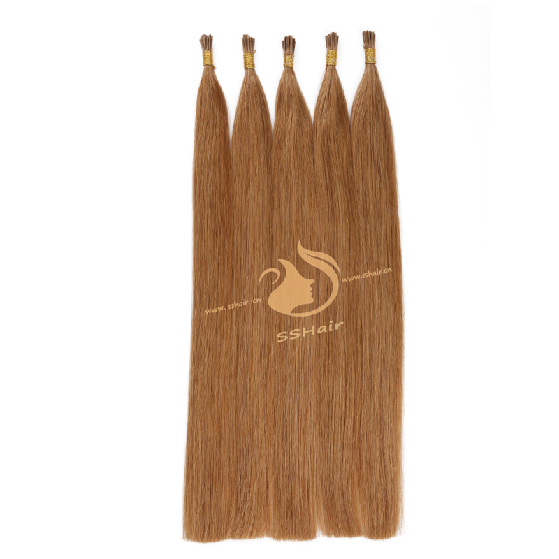 SSHair // I-tip Hair Extensions // Remy Human Hair // 16# // Straight