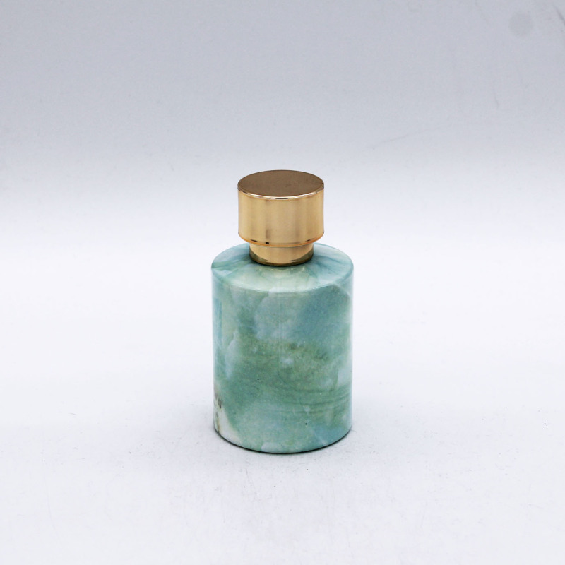 custom colorful new empty cylinder cosmetic container 50ml glass spray perfume bottle