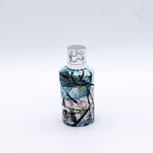 new design colorful luxury cylinder perfume container empty 50ml cosmetic glass bottle