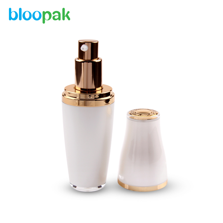 High Quality Free Logo Design Luxury Acrylic Empty Lotion Bottle Cosmetic Container with screw cap. 