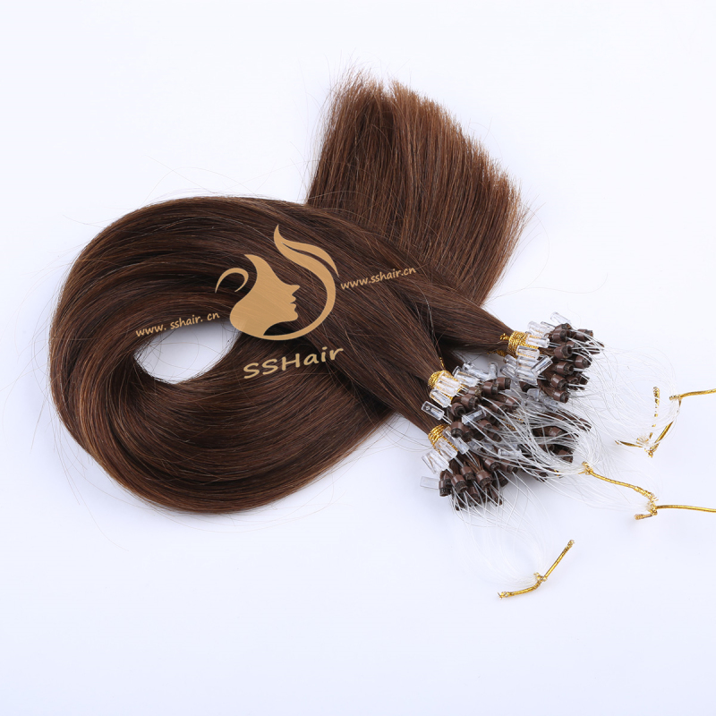 SSHair // Micro Ring Loop Hair Extensions // Remy Human Hair // 4# // Straight