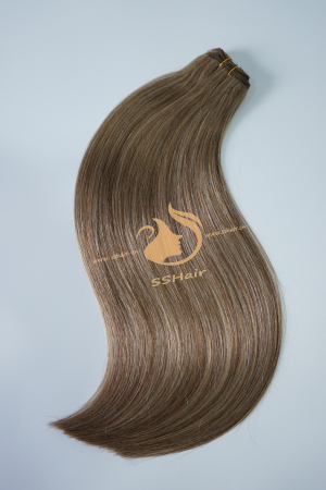 SSHair // Hair Weft // Remy Human Hair // Mixed Color 8# 60# // Straight
