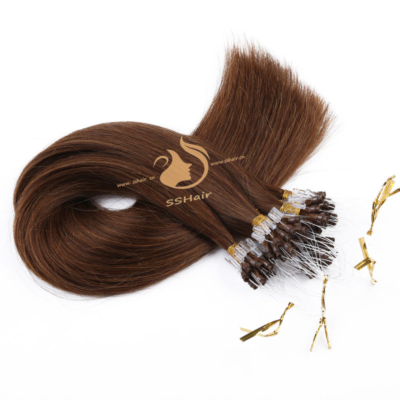 SSHair // Micro Ring Loop Hair Extensions // Remy Human Hair // 6# // Straight