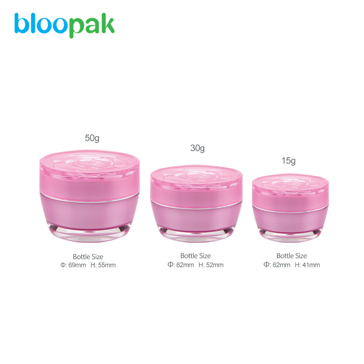 acrylic jar empty plastic cosmetic cream jars facial cream jar- 8 oz / 250ml PET plastic cosmetic jars 