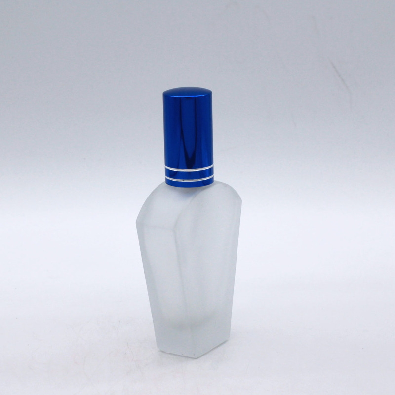 custom made empty frosted 50ml refillable cosmetic perfume luxury glass spray bottle