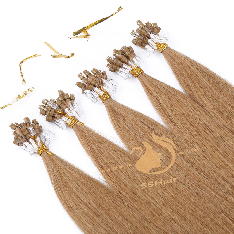 SSHair // Micro Ring Loop Hair Extensions // Remy Human Hair // 16# // Straight