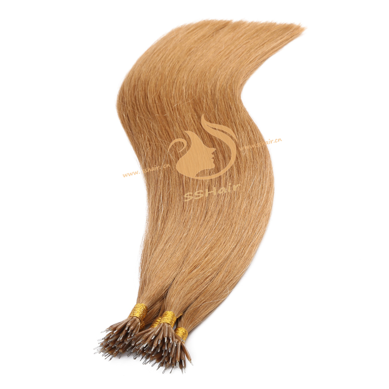 SSHair // Nano Ring Hair Extensions // Remy Human Hair // 16# // Straight