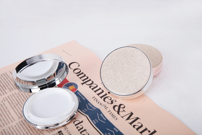 cosmetics powder case round design empty powder compact case,face powder case