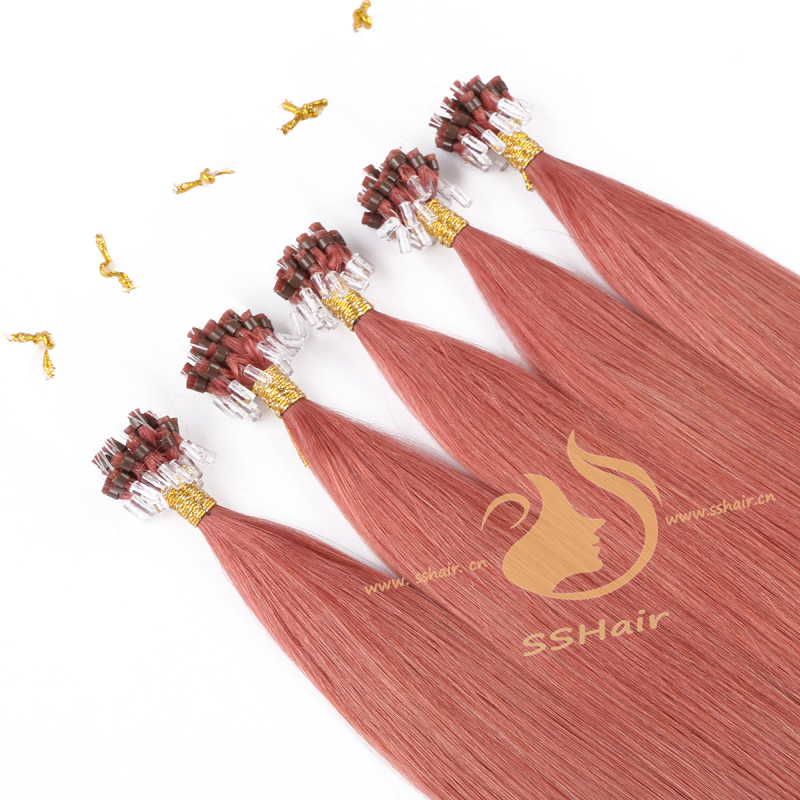 SSHair // Micro Ring Loop Hair Extensions // Remy Human Hair // 35# // Straight