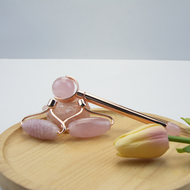 High quality beauty skincare DIY rose quartz roller