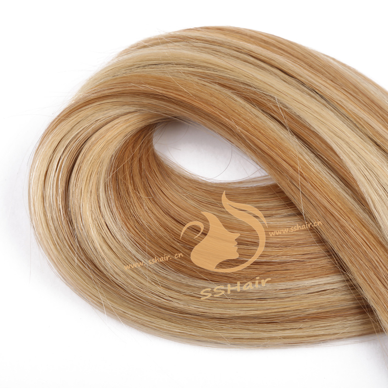 SSHair // Flat Tip Hair Extensions // Remy Human Hair // 27# P 613# // Straight