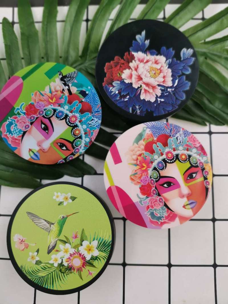 Antique compact case, Chinese style cosmetic packaging press powder compact case for make-up
