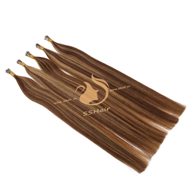 SSHair // I-tip Hair Extensions // Remy Human Hair // 4# P 27# // Straight