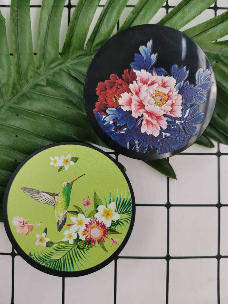 Antique compact case, Chinese style cosmetic packaging press powder compact case for make-up