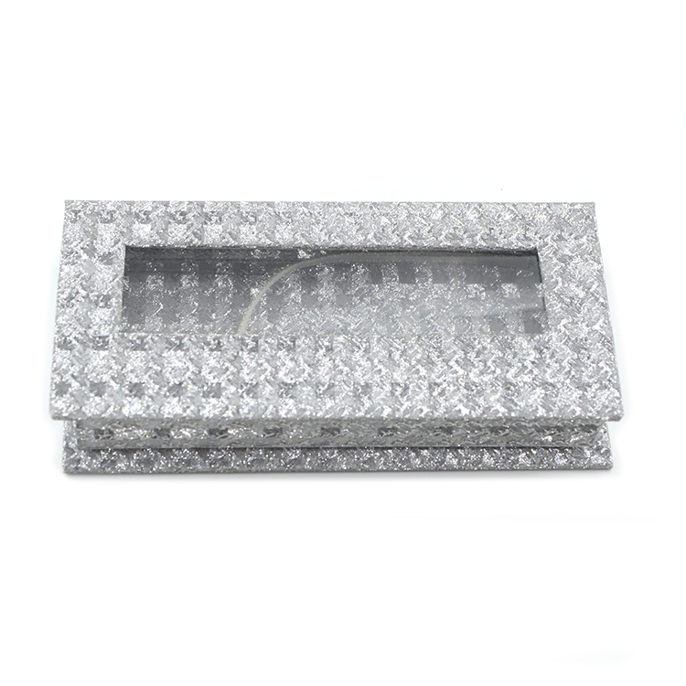 CPP01 One Pair Handmade Round Rectangle Square Octagonal Silver Mink Eyelash Box