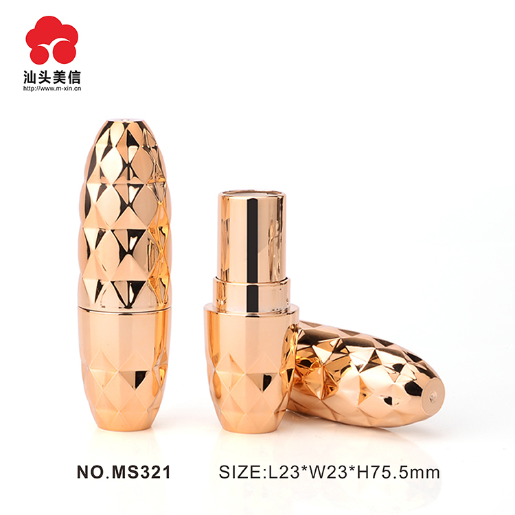 New Arrived Customized cosmetic packaging Fashionable Empty Round Shaped Unique Plastic Cosmetic  / Lipstick tube Packaging