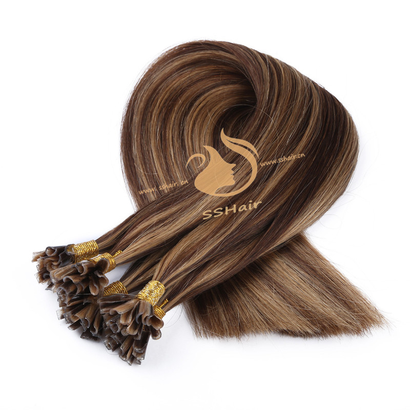 SSHair // U-tip Hair Extensions // Remy Human Hair // 4# P 27# // Straight