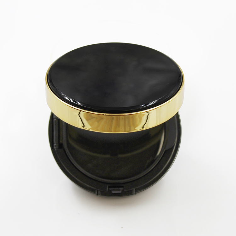 Empty cushion compact, round empty powder compact air cushion case for cosmetic packaging