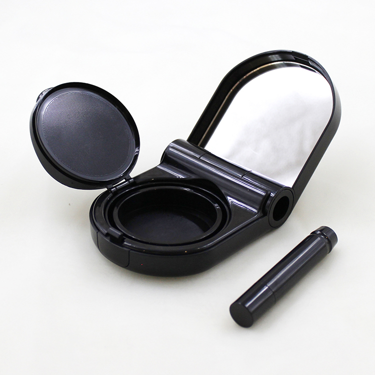 multifunction foundation case,Irregular shape makeup air cushion BB box with lipstick tube