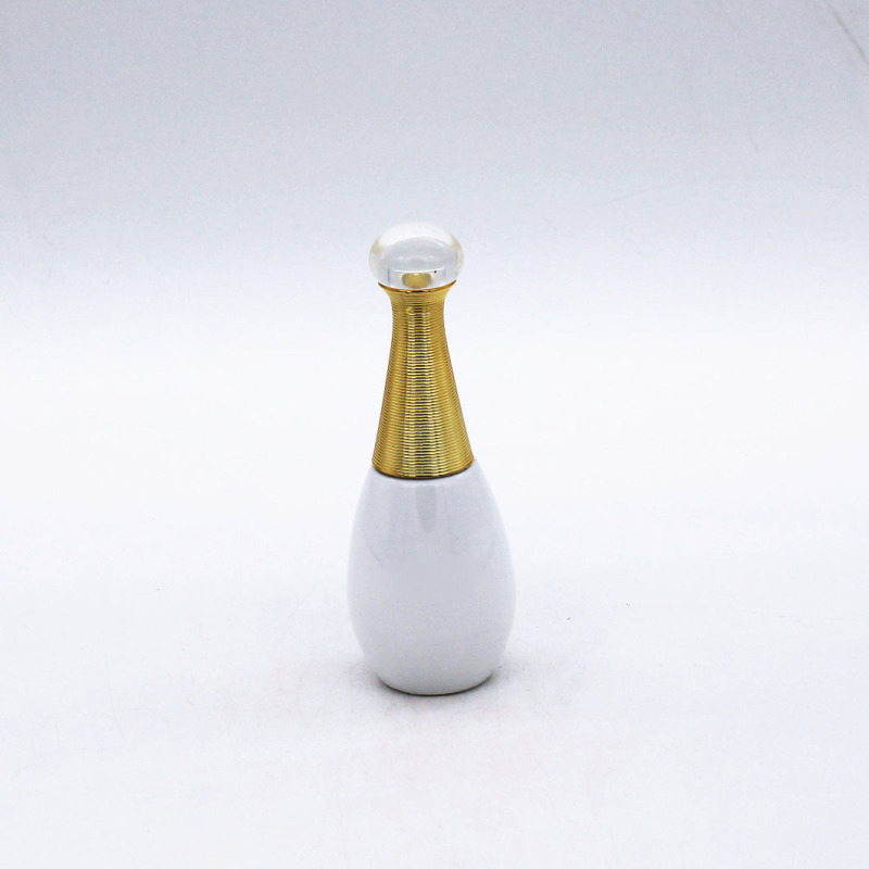 design portable high quality empty white cosmetic spray 50ml glass perfume bottle
