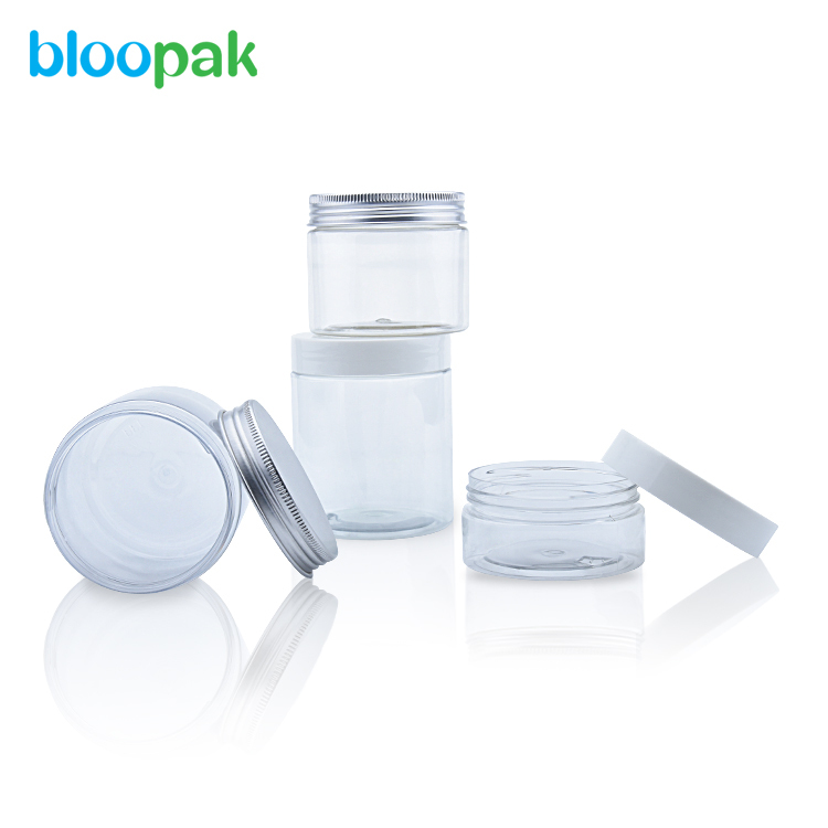 Wholesale cosmetic and food packaging pet plastic jar PET jar