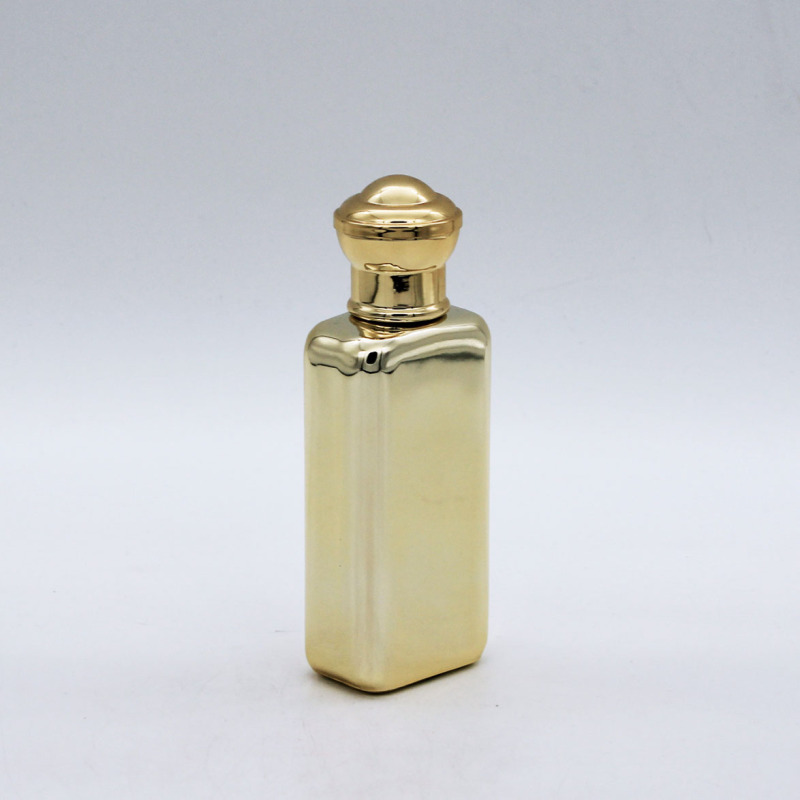 new 100ml empty high-end glass cosmetic packaging design gold perfume bottle