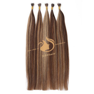 SSHair // Nano Ring Hair Extensions // Remy Human Hair // 4# P 27# // Straight