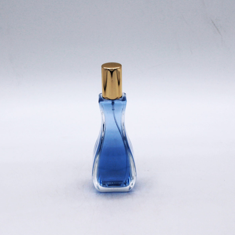 hot selling color painting transparent cosmetic spray perfume glass bottle 50ml