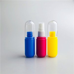 Colorful 1 oz sparyers capsule bottle perfume 