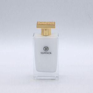 designed painting coating inside white luxury glass spray 100ml perfume bottles