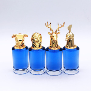 wholesale non-spill crimp neck empty clear perfume glass bottle cosmetics 100ml
