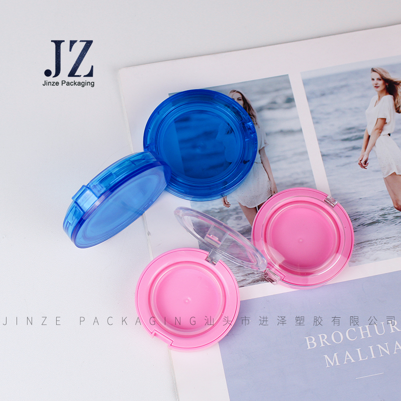 jinze full transparent eye shadow case custom compact powder packaging
