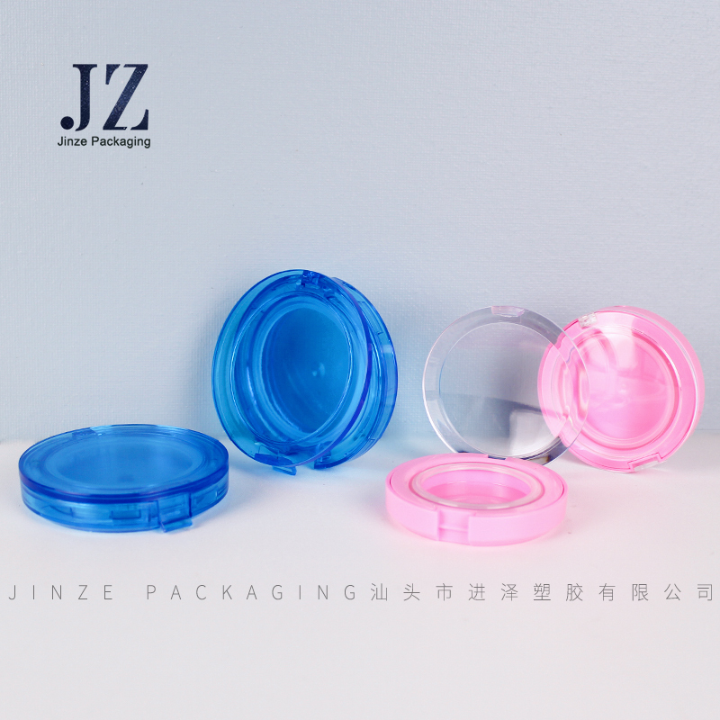 jinze full transparent eye shadow case custom compact powder packaging