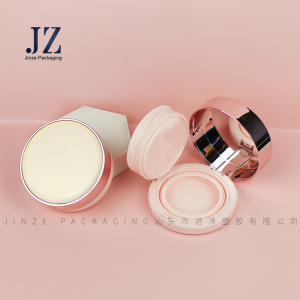 jinze pink round 3 layers air cushion powder case cushion bb cream packaging