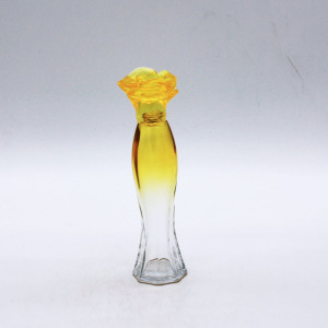 high quality gradual coating yellow 30ml empty glass cosmetic clear perfume bottle