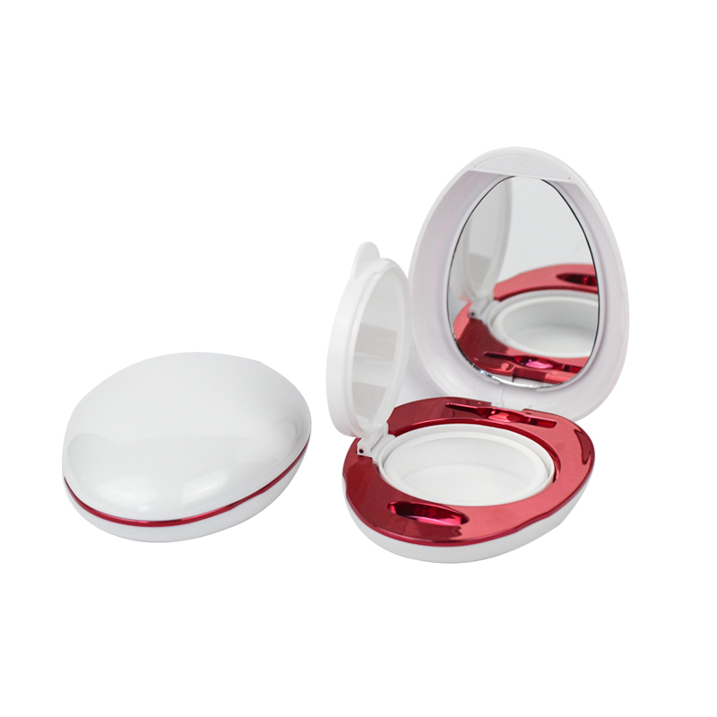 jinze egg shape pearl white magnetic type air cushion powder case bb cream packaging