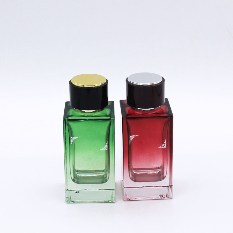 green vintage cosmetic packaging empty 100ml spray perfume glass bottle luxury