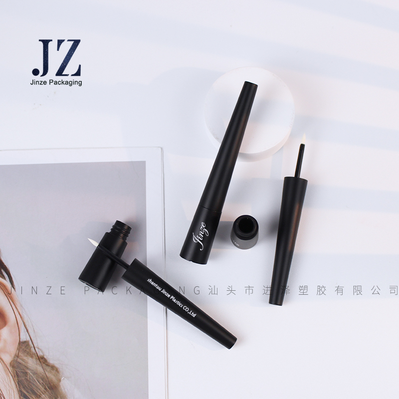 Jinze cute mini matte black 3ml empty gel eyeliner container tube